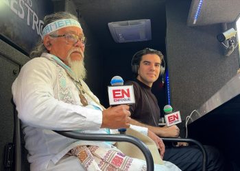 Luis Nah, sacerdote maya, durante la entrevista donde habló sobre la serie documental El Último Maestro