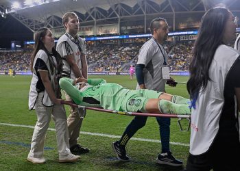 Luis Ángel Malagón, guardameta del América y de la selección mexicana de fútbol, se lesionó este martes en la victoria de su equipo por 0-1 sobre el
