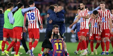 El Atlético de Madrid frustró este martes el intento de remontada del Barcelona, que logró una victoria insuficiente en el Spotify Camp Nou