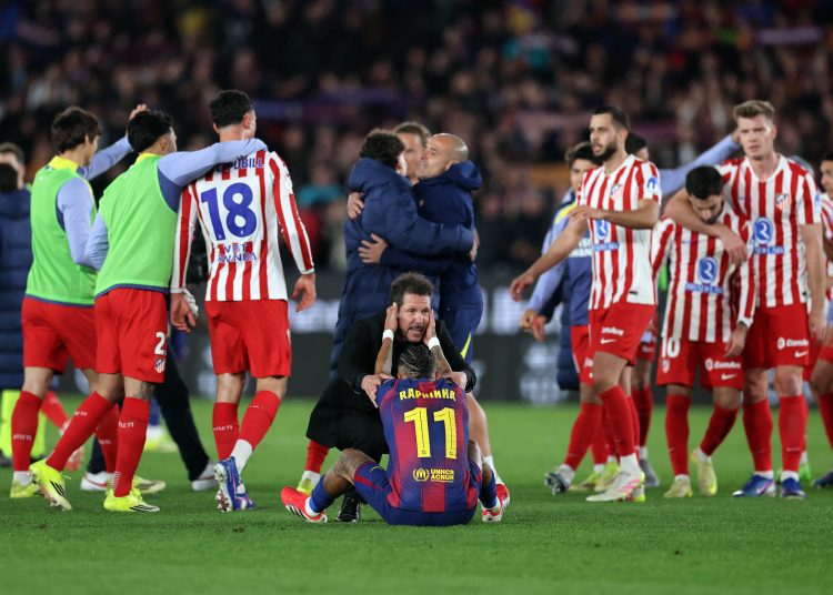 El Atlético de Madrid frustró este martes el intento de remontada del Barcelona, que logró una victoria insuficiente en el Spotify Camp Nou