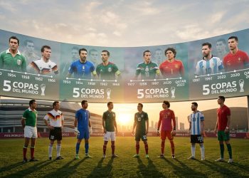 futbolistas históricos con cinco participaciones en Copas del Mundo de la FIFA en un estadio