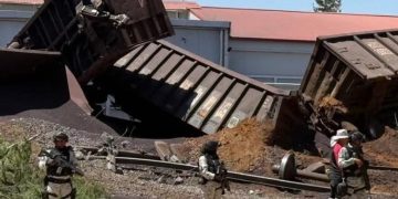 Descarrilamiento de tren en Aguascalientes deja como saldo un muerto, seis lesionados y dos desaparecidos