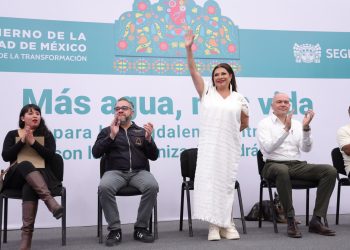 Clara Brugada anunció inversión en agua para colonias de Magdalena Contreras