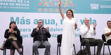 Clara Brugada anunció inversión en agua para colonias de Magdalena Contreras