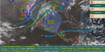 Cuarta tormenta invernal provoca lluvias, vientos fuertes y posible nieve en el norte de México