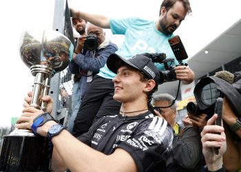 El italiano Andrea Kimi Antonelli (Mercedes), que se convirtió en el líder más joven de toda la historia del Mundial de Fórmula Uno al ganar este domingo el Gran Premio de Japón