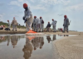 Autoridades intensifican limpieza tras contaminación en costas