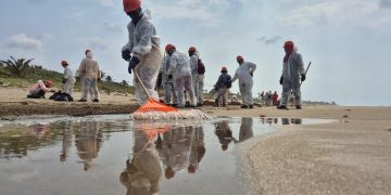 Autoridades intensifican limpieza tras contaminación en costas