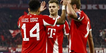 El Bayern se impuso este miércoles por 4-1 al Atalanta con dos goles de Harry Kane, uno de ellos de penalti, uno de Lennart Karl