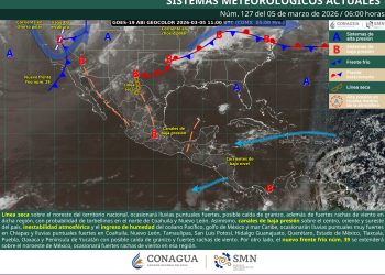 Lluvias fuertes, granizo y posible formación de torbellinos: así será el clima en México este 5 de marzo