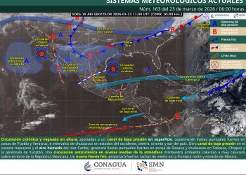 Clima en México: lluvias, calor intenso y nuevo frente frío marcan el 23 de marzo