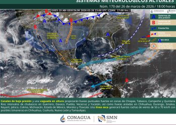 Frente frío 42 traerá lluvias intensas y vientos fuertes en México este viernes