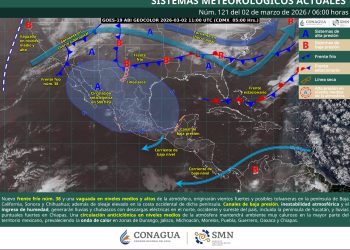 Frente frío 38 impacta el noroeste; seguirá la onda de calor en gran parte de México