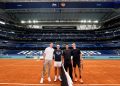 Nadal, Courtois, Sinner y Bellingham estrenan la pista de tenis del Bernabéu