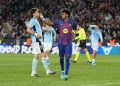 El Barcelona, líder de la Liga EA Sports, ganó al Celta por la mínima (1-0) y mantuvo la distancia de nueve puntos sobre el Real Madrid a falta de seis jornadas para que finalice