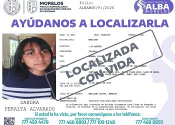 Localizan con vida a Sandra “N”: La menor de 15 años fue hallada en Veracruz