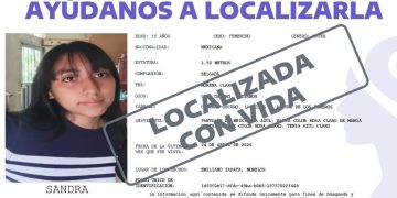 Localizan con vida a Sandra “N”: La menor de 15 años fue hallada en Veracruz