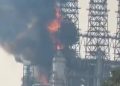 Reportan incendio en la refinería Olmeca de Dos Bocas; Pemex descarta lesionados