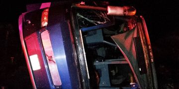 45 peregrinos lesionados, tras volcadura de camión en San Luis de la Paz