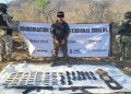 Arsenal en Rosario: Detienen a extranjero armado hasta los dientes en el sur de Sinaloa.
