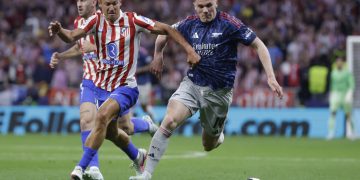 Atlético y Arsenal empataron (1-1) en el Metropolitano en partido de ida de las semifinales de la Liga de Campeones.