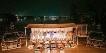 Elementos de la Marina durante la operación marítima en costas de Chiapas