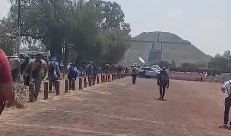 Teotihuacán reabre con fuerte operativo de seguridad