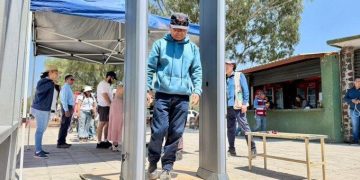 Arcos detectores de metales instalados en accesos a Teotihuacán