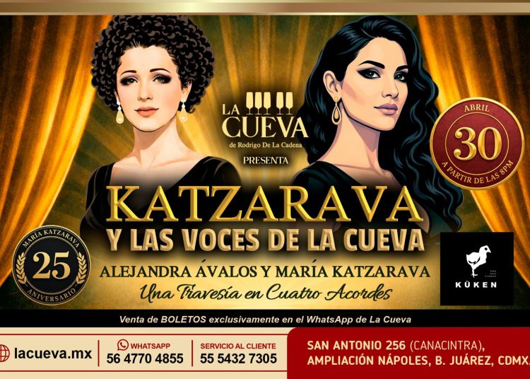 María Katzarava celebra 25 años de trayectoria con una residencia histórica en "La Cueva"