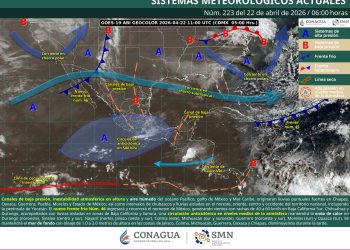 Clima en México hoy: lluvias, calor extremo y fuertes vientos en el país