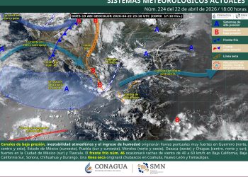 Clima: Lluvias, granizo y calor en México