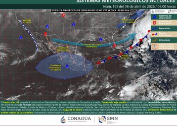 Frente frío 43 provoca lluvias intensas y mantiene onda de calor en gran parte de México