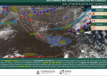 Clima en México hoy 9 de abril: lluvias fuertes, granizo y calor extremo afectarán a varios estados