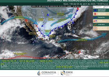 Frente frío 43 provocará lluvias intensas, evento de “Norte” y calor extremo en México