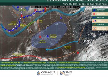 Frente frío 45 provoca lluvias intensas y granizo en México mientras continúa la onda de calor