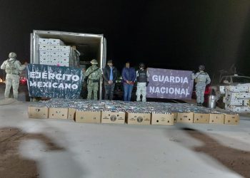 Elementos de la Guardia Nacional decomisaron un cargamento de cocaína en Sonora
