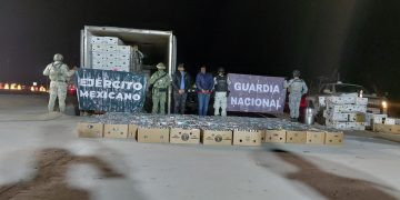 Elementos de la Guardia Nacional decomisaron un cargamento de cocaína en Sonora