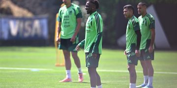 La selección de México cumplió este miércoles su penúltimo entrenamiento antes de viajar a Estados Unidos para enfrentar a Australia, el próximo sábado en Pasadena