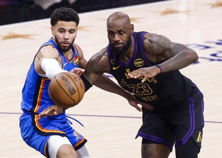 Los Oklahoma City Thunder sentenciaron este lunes con un 4-0 las semifinales del Oeste contra Los Ángeles Lakers con una victoria por 115-110 en la Crypto.com Arena