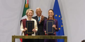Sheinbaum y Von der Leyen sellan acuerdo entre México y la UE