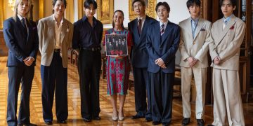 BTS aparece en el balcón de Palacio Nacional junto a Claudia Sheinbaum