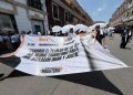 Marchan 50 mil maestros de la sección XV del SNTE en Pachuca, Hidalgo
