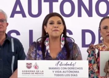 La jefa de Gobierno aseguró que las labores de cuidado también corresponden a los hombres