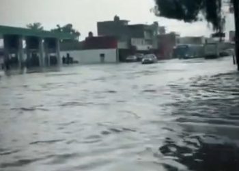 Las lluvias provocaron severas afectaciones viales en Tonanitla y Ecatepec