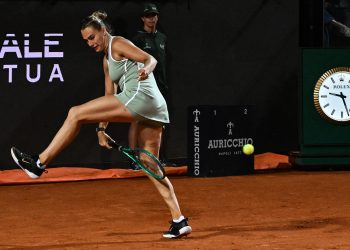 Sabalenka camina en Roma