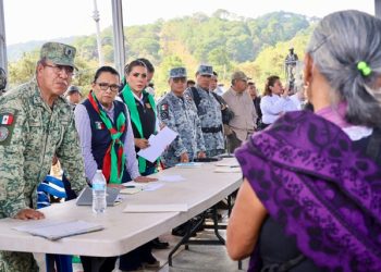 Rosa Icela Rodríguez y Evelyn Salgado encabezan brigada de paz en Chilapa, Guerrero
