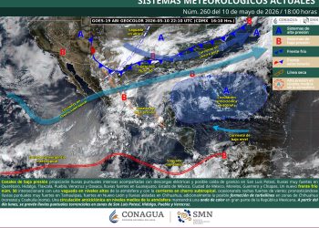 Frente frío 50 provocará lluvias torrenciales y granizadas este 11 de mayo en México