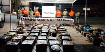 El cargamento fue localizado a más de 100 millas náuticas de Salina Cruz
