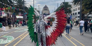 Festejos en el Ángel de la Independencia por México vs. Chequia