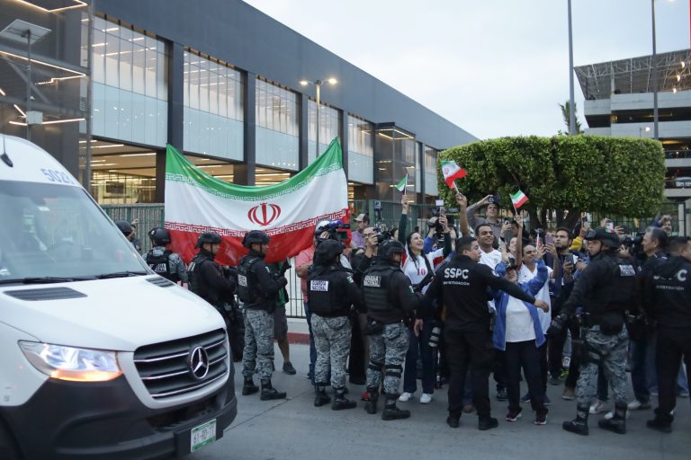 Irán se entrena en Tijuana bajo fuertes medidas de seguridad
